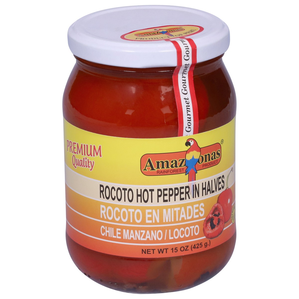 slide 4 of 13, Amazonas Rocoto Hot Pepper in Halves 15 oz, 15 oz