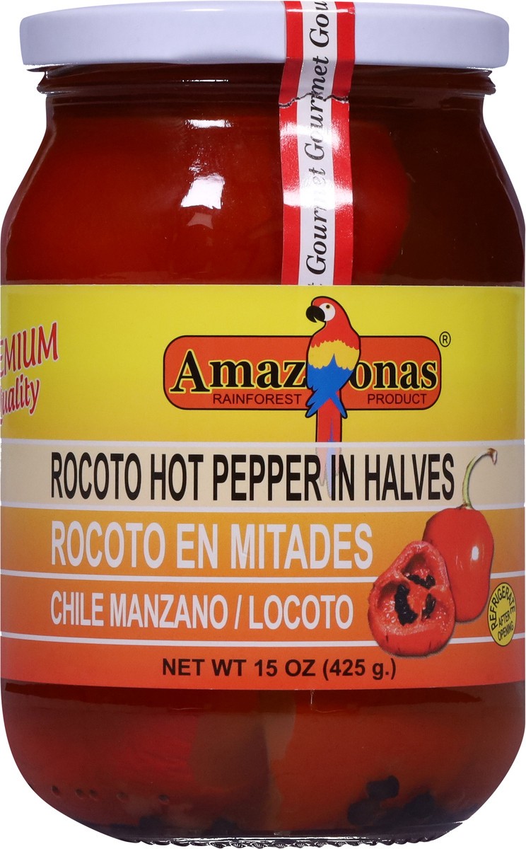 slide 8 of 13, Amazonas Rocoto Hot Pepper in Halves 15 oz, 15 oz