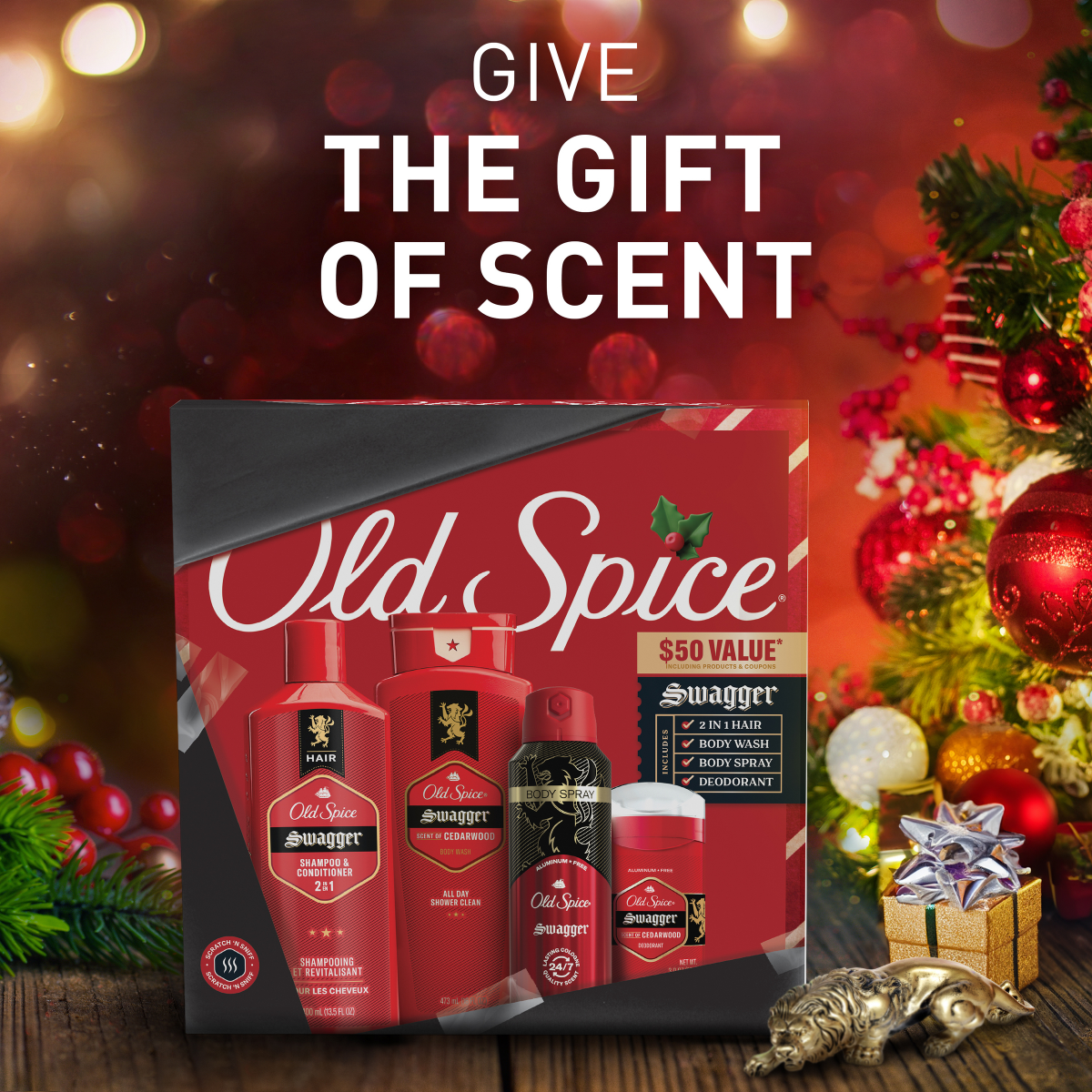 slide 5 of 25, Old Spice Holiday Men Gift Set Swagger, 1 ct