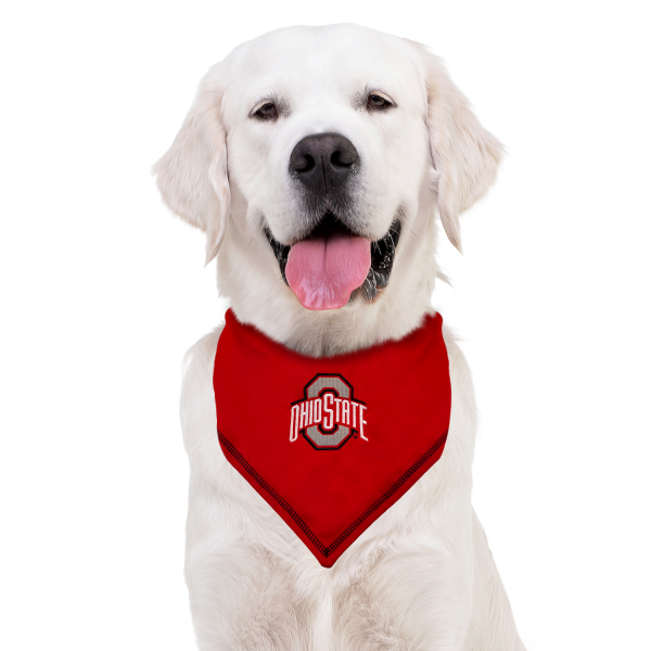 slide 4 of 5, Pets First NCAA Bandana, Ohio State, Small/Medium, 1 ct
