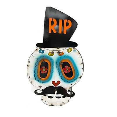 slide 1 of 1, Creative Decor Sourcing Day Of The Dead Metal Catrin Dcor, 1 ct