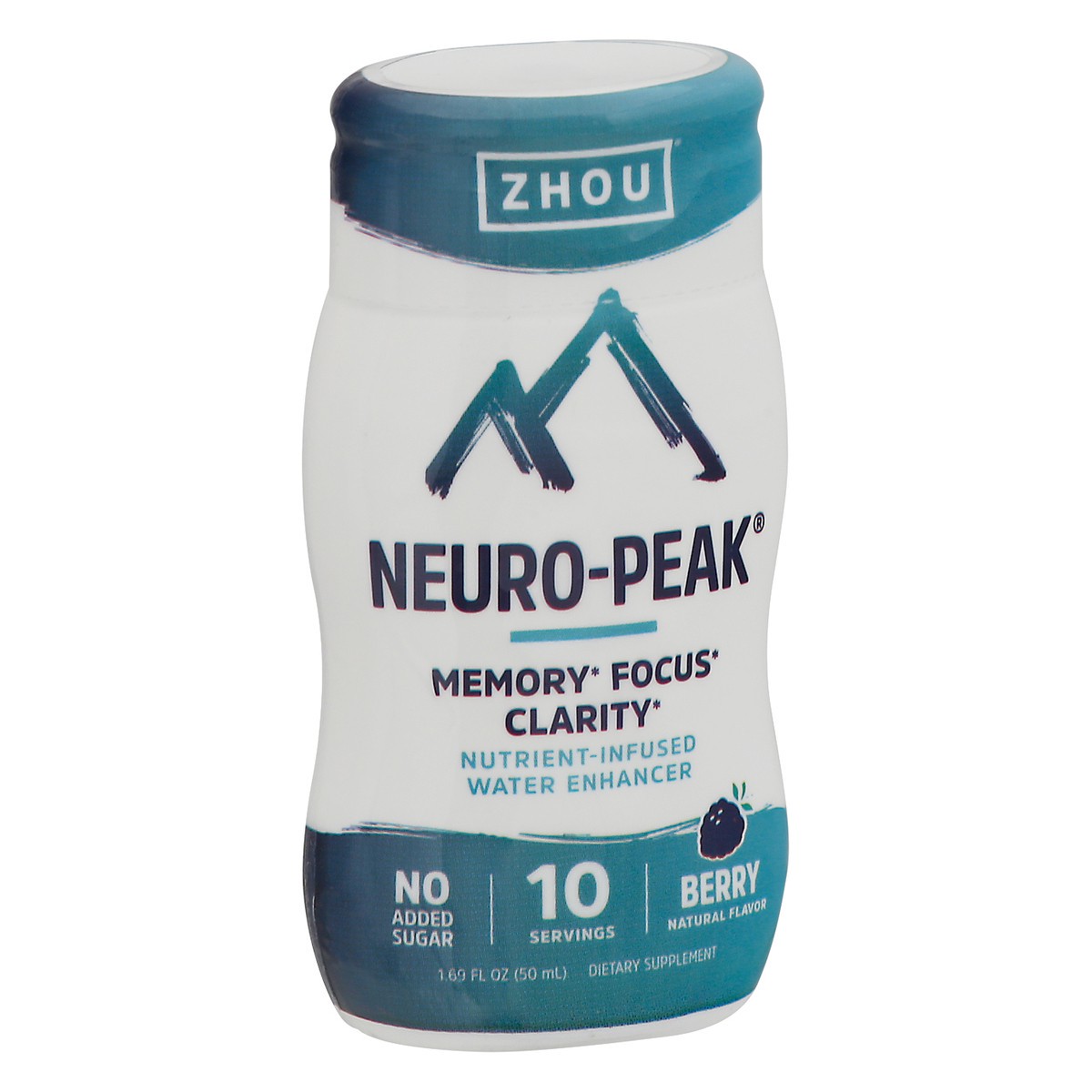 slide 6 of 12, Zhou Neuro-Peak Berry Nutrient-Infused Water Enhancer 1.69 fl oz Bottle, 1.69 fl oz