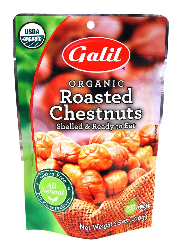 slide 1 of 1, Galil® organic roasted chestnuts, 3.5 oz