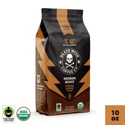 Death Wish Coffee Company Death Wish Coffee Co. Medium Roast Organic Ground Coffee - 10 oz