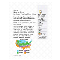 slide 3 of 5, Burpee Nasturtium Fordhook Favorites Mix Seeds, 1 ct