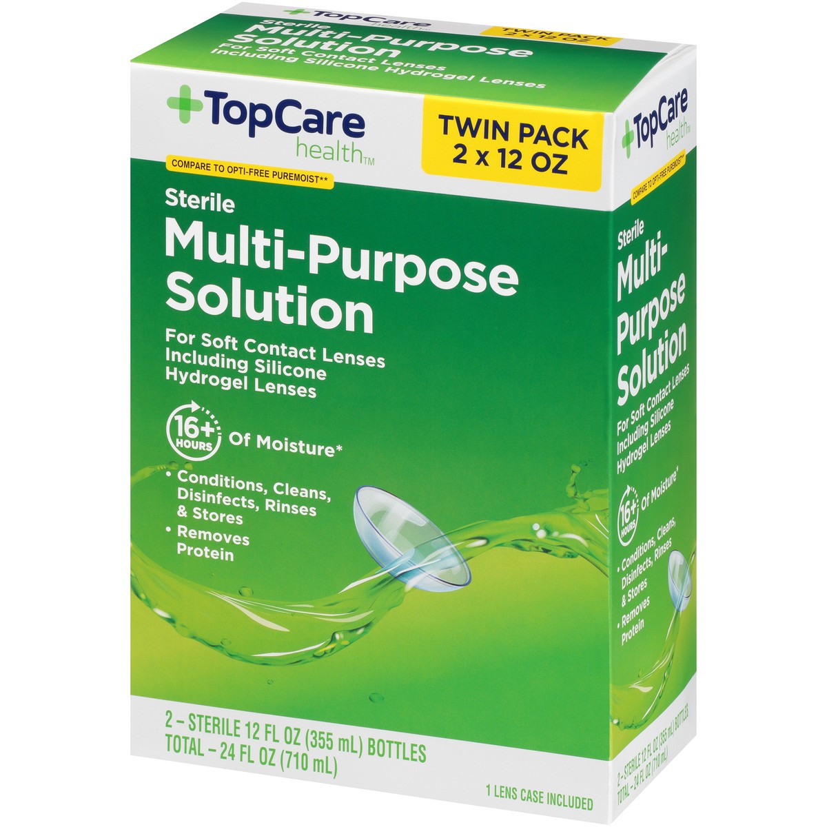slide 8 of 14, TopCare Health Sterile Multi-Purpose Solution Twin Pack 2 ea, 2 ct