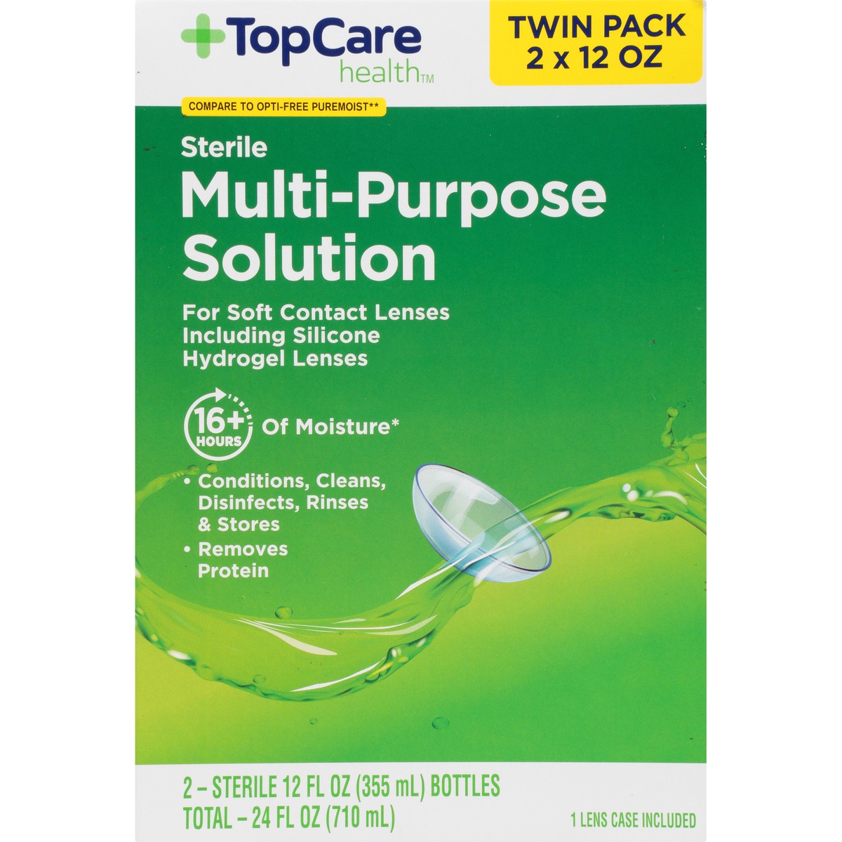 slide 4 of 14, TopCare Health Sterile Multi-Purpose Solution Twin Pack 2 ea, 2 ct