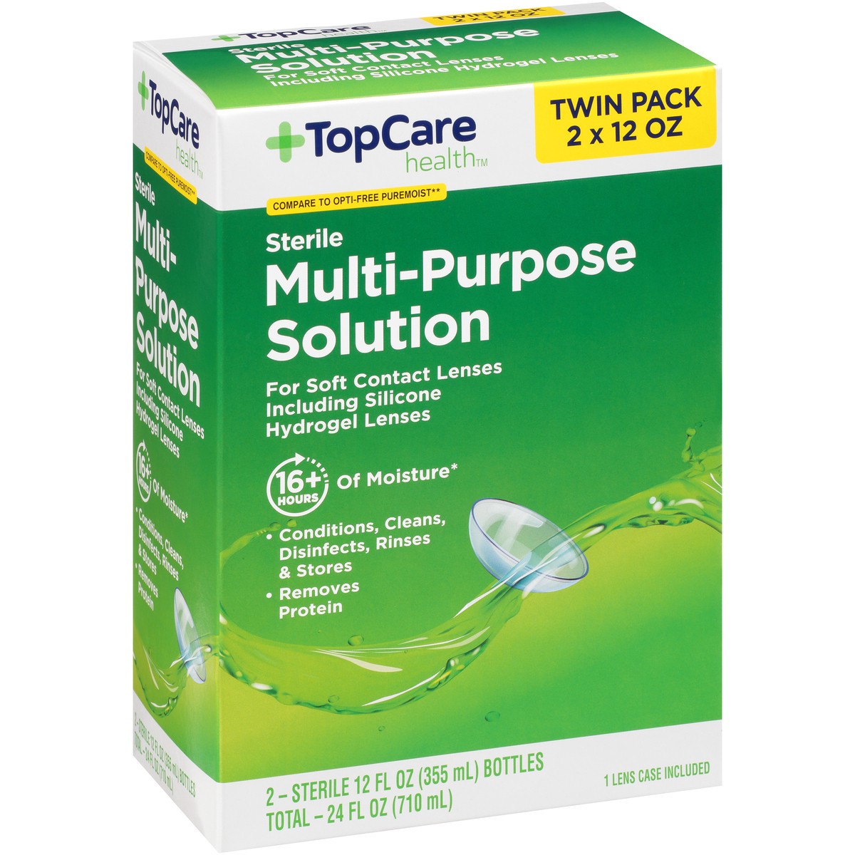 slide 14 of 14, TopCare Health Sterile Multi-Purpose Solution Twin Pack 2 ea, 2 ct