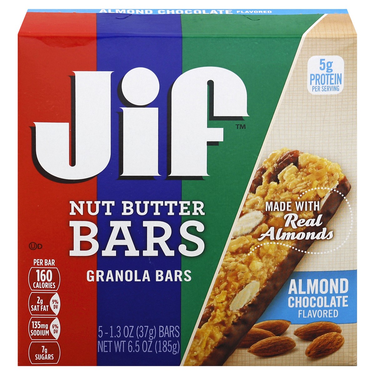 slide 5 of 10, Jif Nut Butter Bars 5 ea, 5 ct