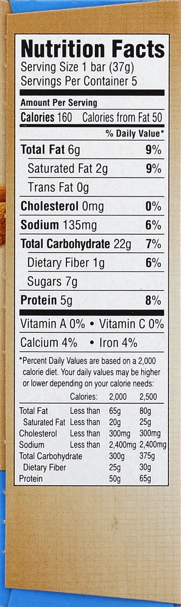 slide 7 of 10, Jif Nut Butter Bars 5 ea, 5 ct