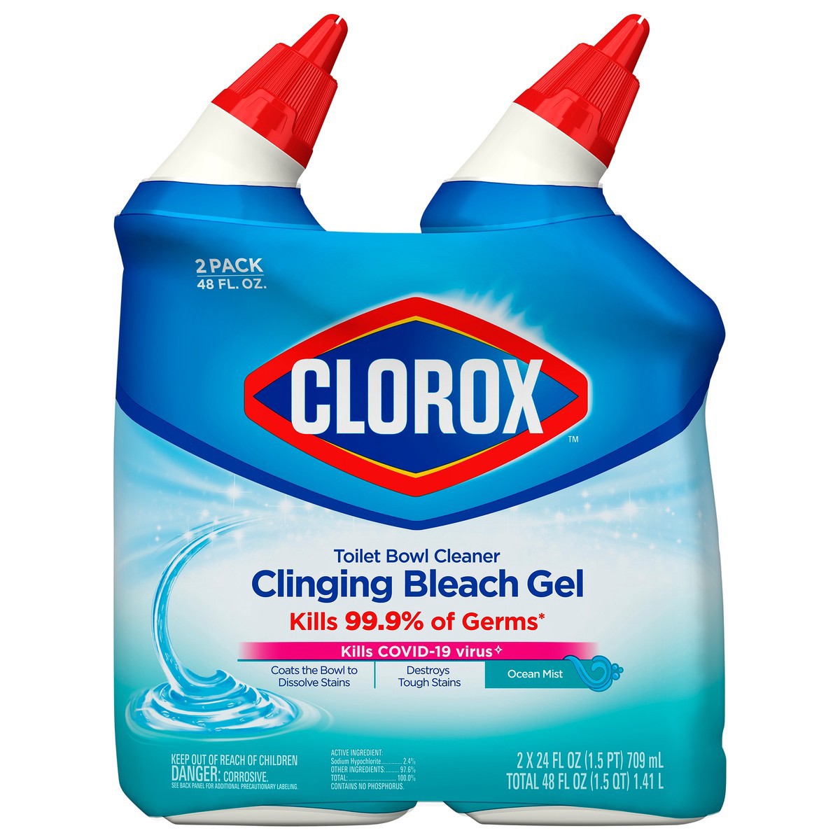 slide 1 of 85, Clorox Toilet Bleach Gel 2 Pk, 