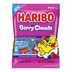 Haribo Berry Clouds Gummy Candy Share Size