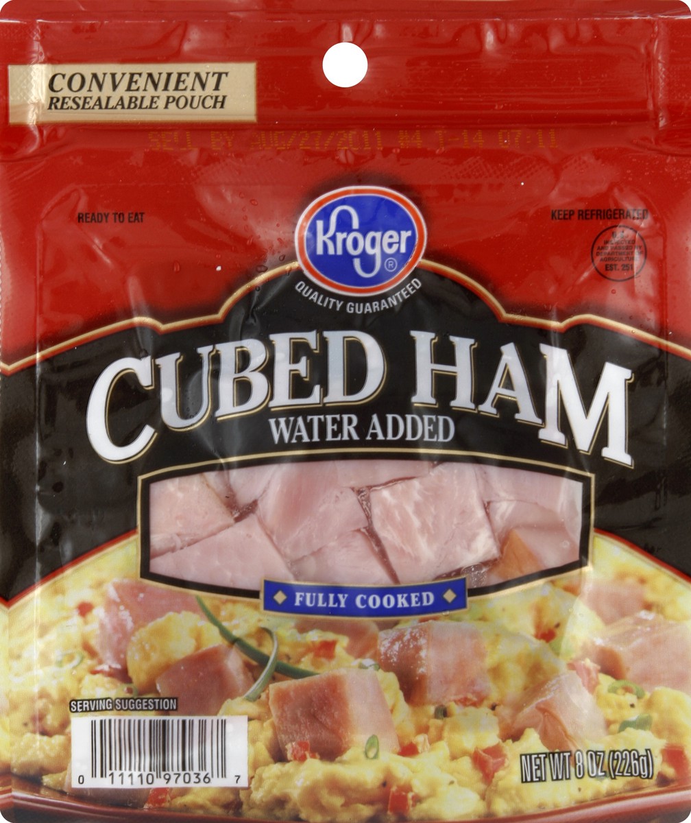 slide 3 of 3, Kroger Cubed Ham, 8 oz