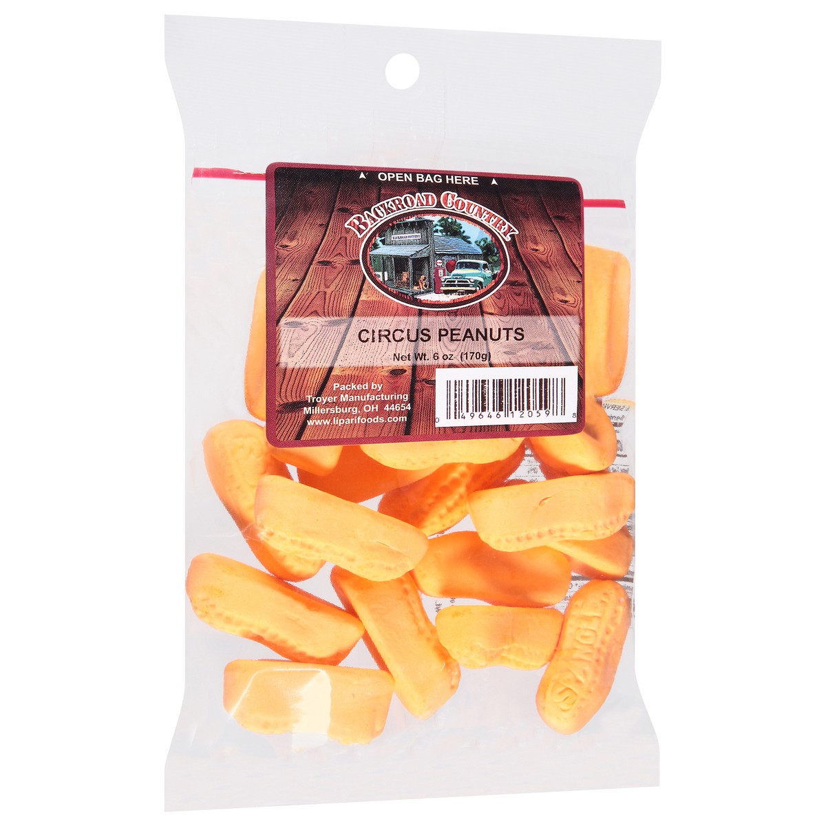 slide 9 of 9, Backroad Country Circus Peanuts - 6 oz, 6 oz