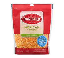slide 1 of 1, Darigold Cheese Yellow Mexican Blend Cheese, 8 oz