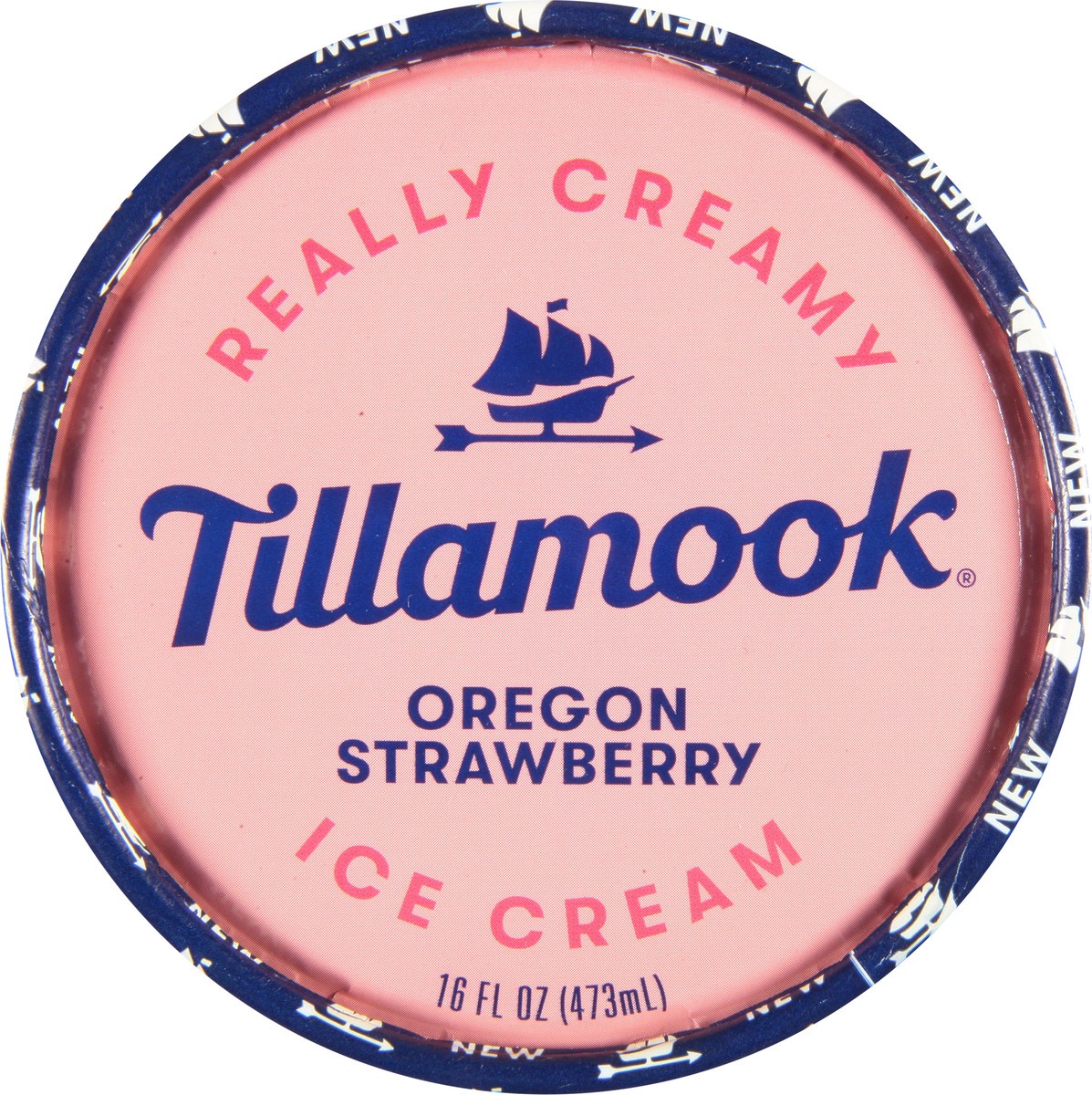 slide 5 of 13, Tillamook Oregon Strawberry Ice Cream 16 fl oz, 