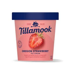 Tillamook Oregon Strawberry Ice Cream 16 fl oz