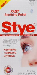 Stye Sterile Lubricant Eye Drops 0.5 fl oz