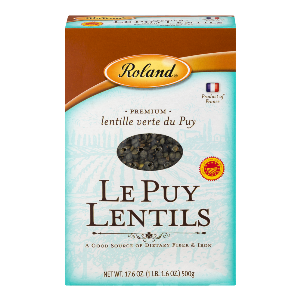 slide 1 of 1, Roland Le Puy Green Lentils, 17 oz