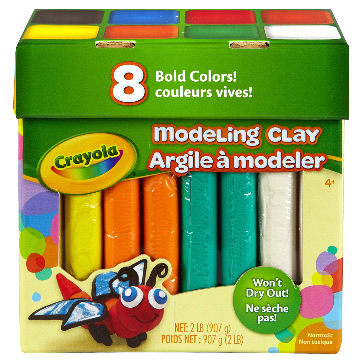 slide 1 of 3, Crayola Modeling Clay, Bold Colors, 1 ct