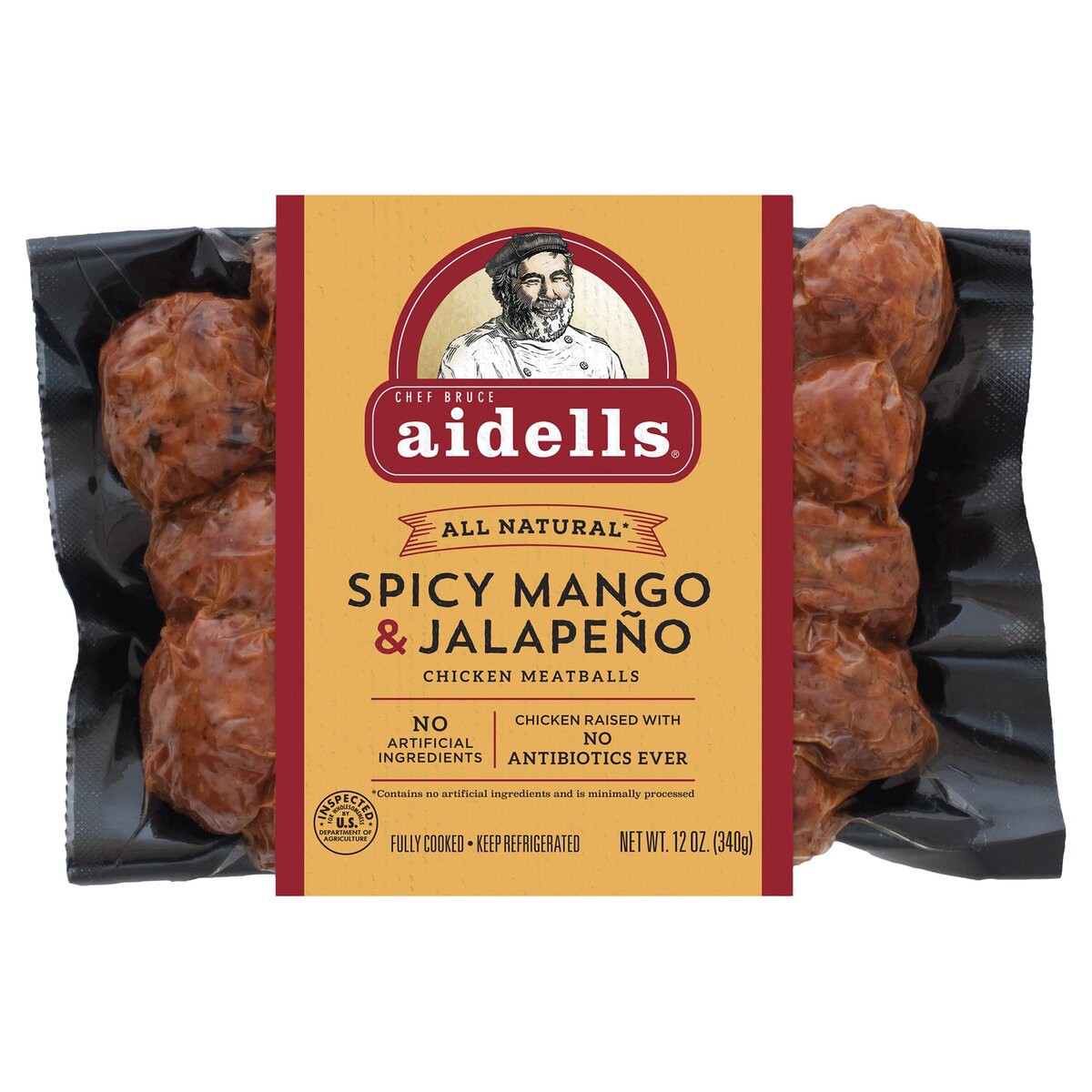 slide 4 of 6, Aidells Chicken Sausages, 12 oz