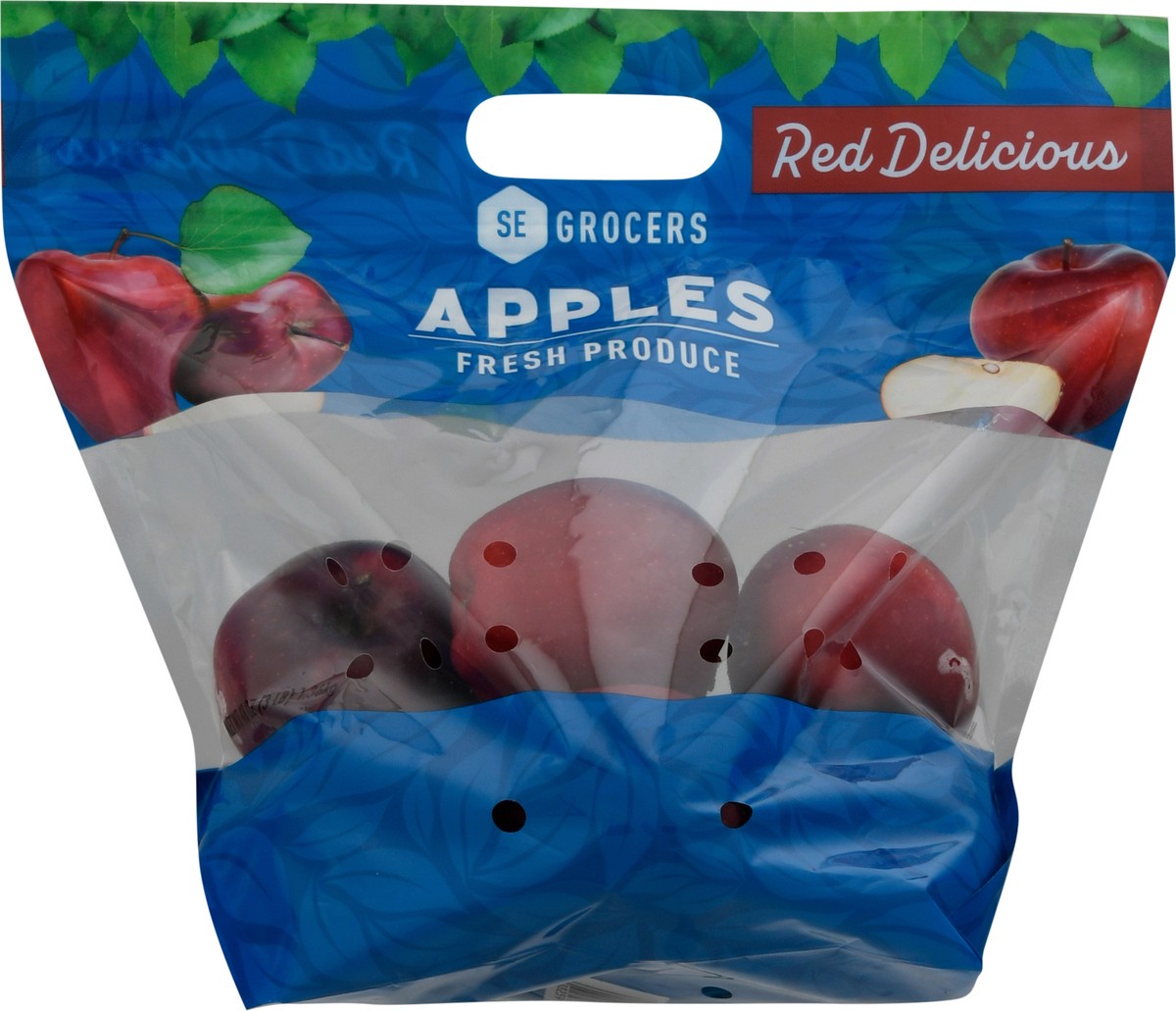 slide 3 of 9, SE Grocers Red Del Apples 3lb, 3 lb