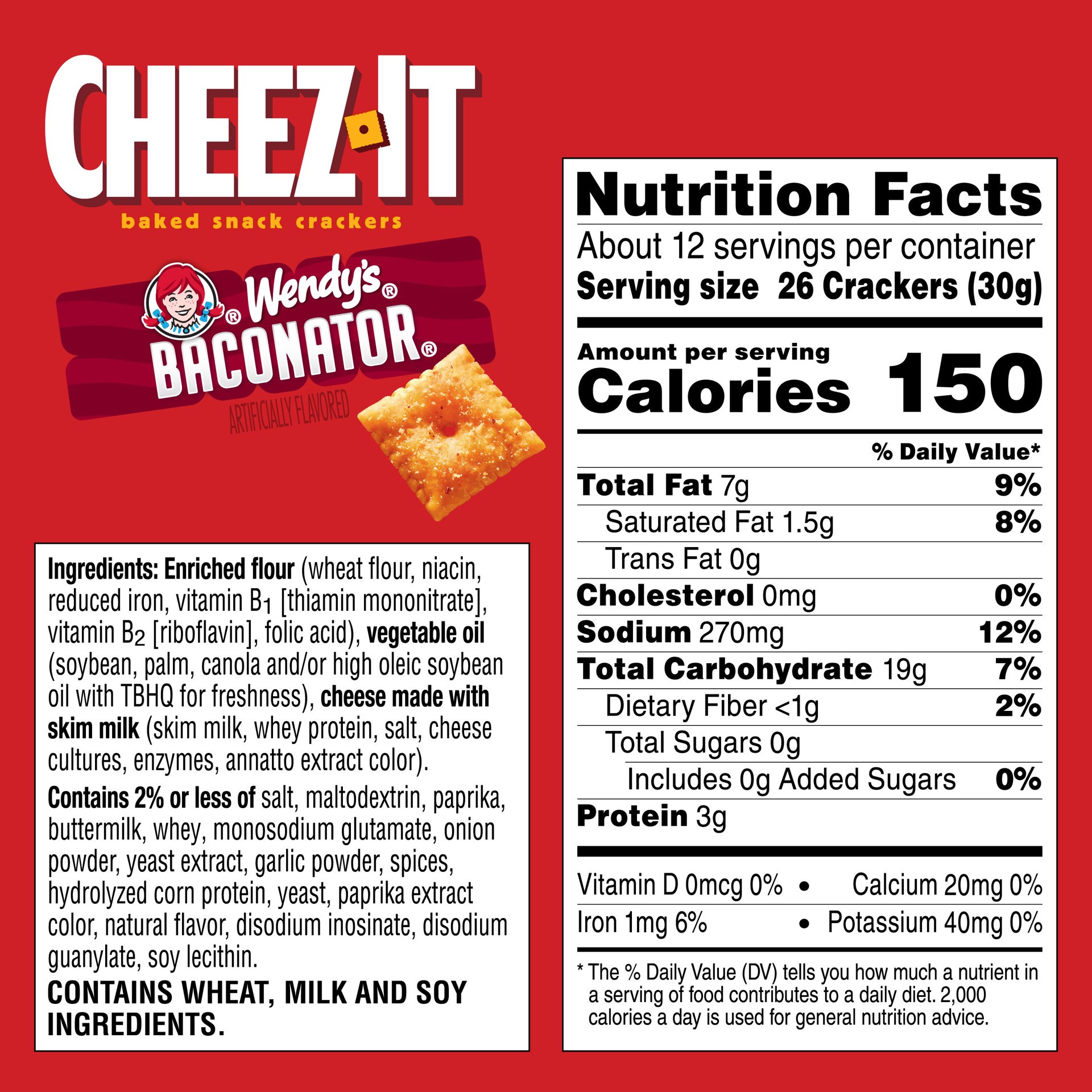 slide 3 of 6, Cheez-It Crackers Baconator 12.4oz, 12.4 oz