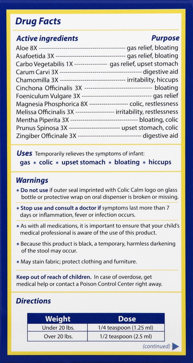 slide 4 of 6, Colic Calm Oral Suspension 2 oz, 2 oz