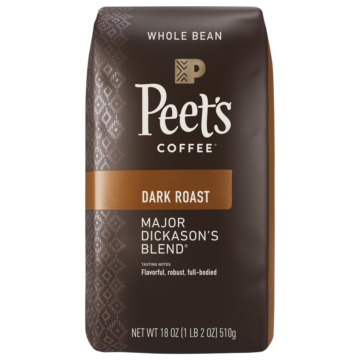 slide 1 of 11, Peet's Coffee, Major Dickason's Dark Roast Whole Bean Coffee - 18oz Bag, 18 oz