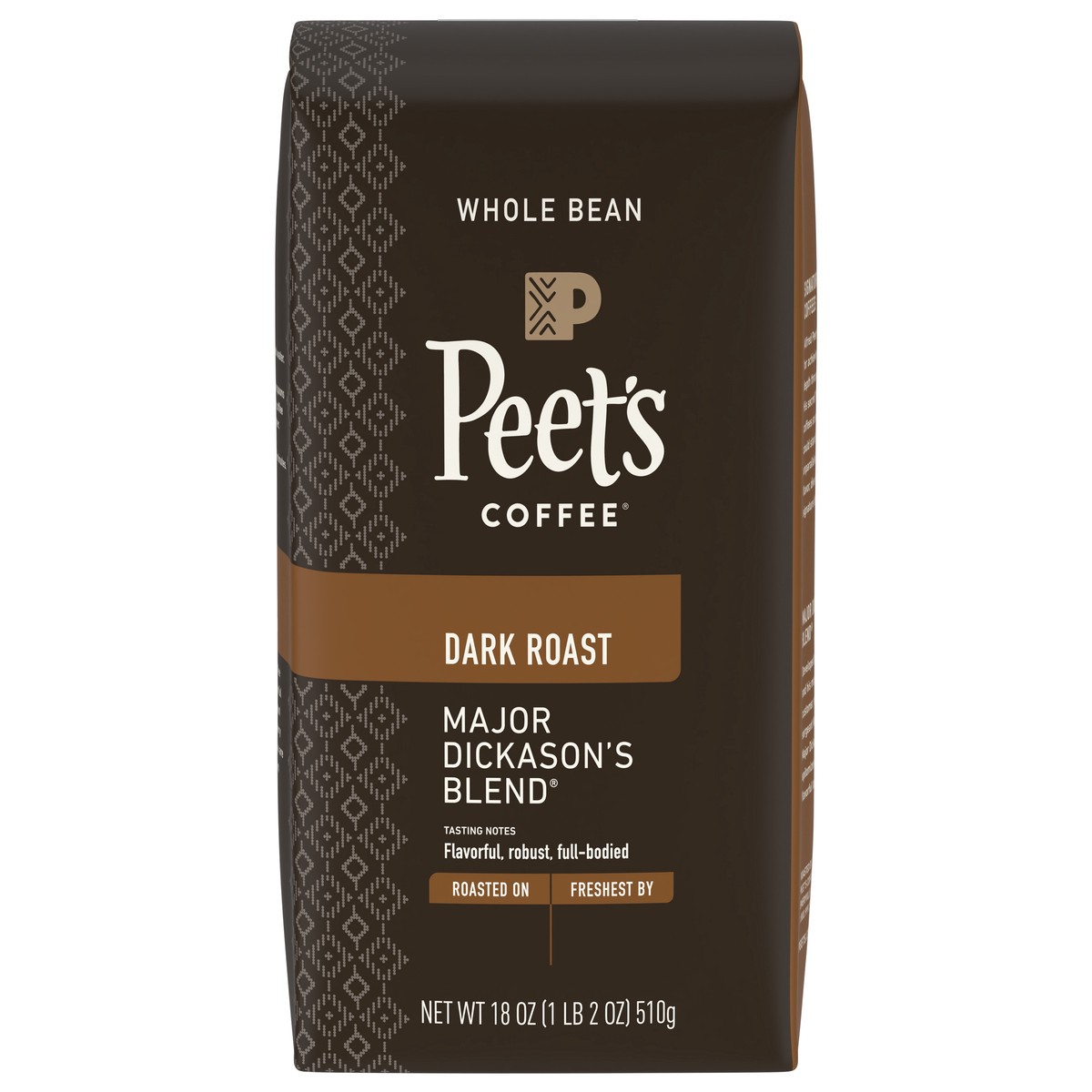 slide 4 of 11, Peet's Coffee, Major Dickason's Dark Roast Whole Bean Coffee - 18oz Bag, 18 oz