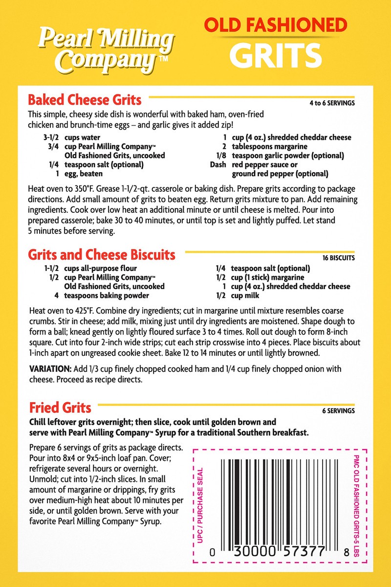 slide 5 of 6, Pearl Milling Company Old Fashioned Grits 80 oz, 80 oz