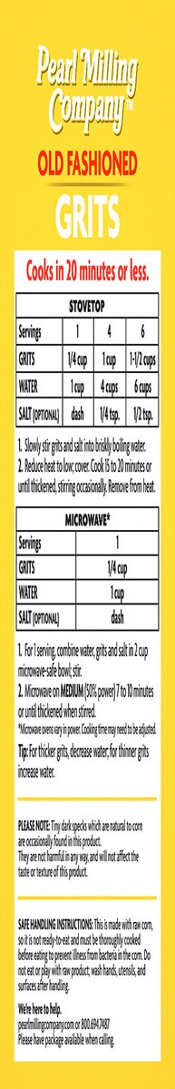 slide 2 of 6, Pearl Milling Company Old Fashioned Grits 80 oz, 80 oz