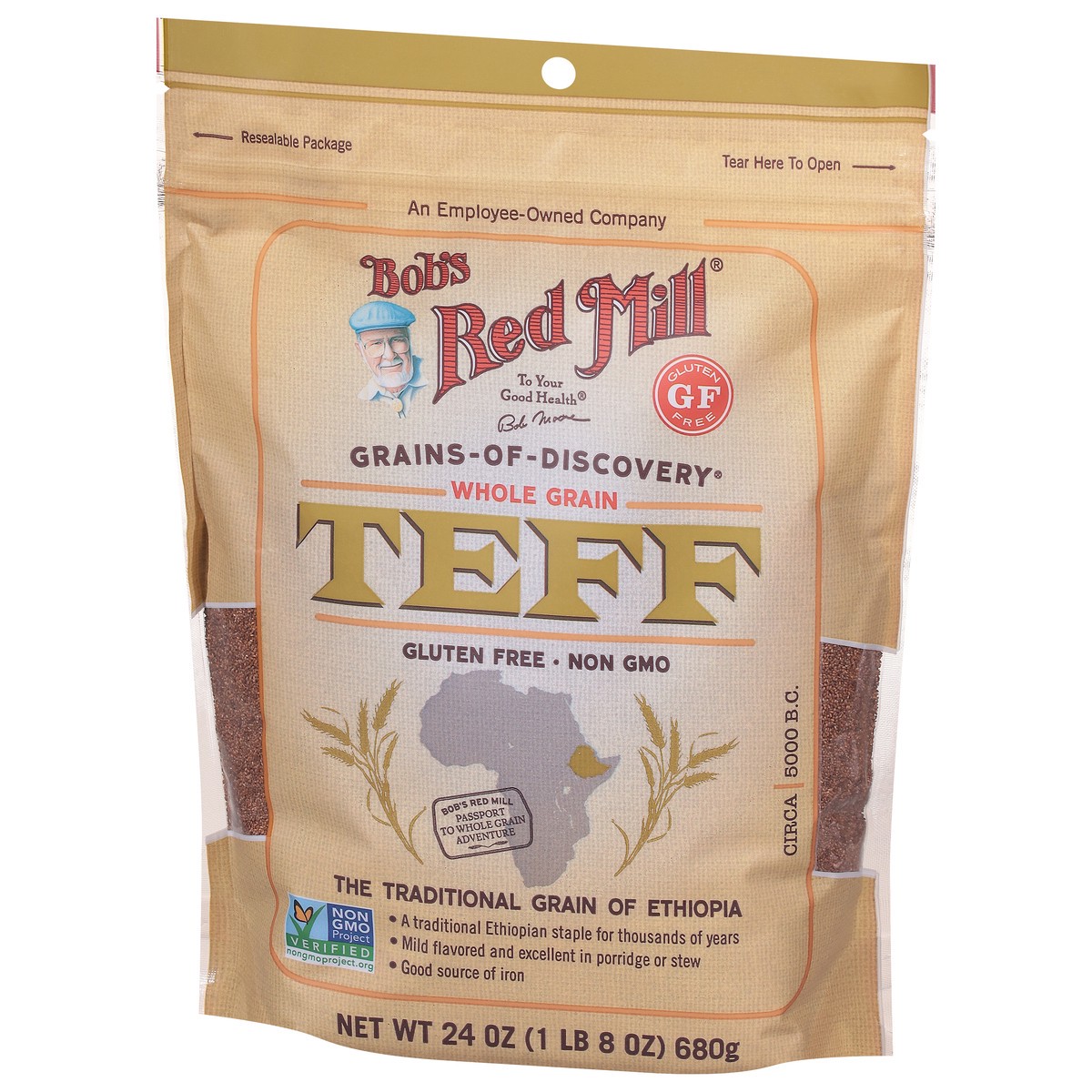 slide 3 of 9, Bob's Red Mill Teff Whole Grain 24Oz, 24 oz