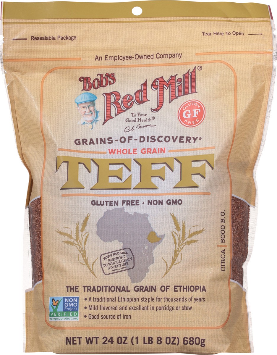 slide 6 of 9, Bob's Red Mill Teff Whole Grain 24Oz, 24 oz