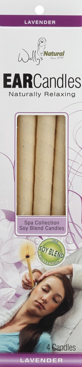 slide 1 of 1, Wally's Natural Ear Candles Lavender, 4 ct