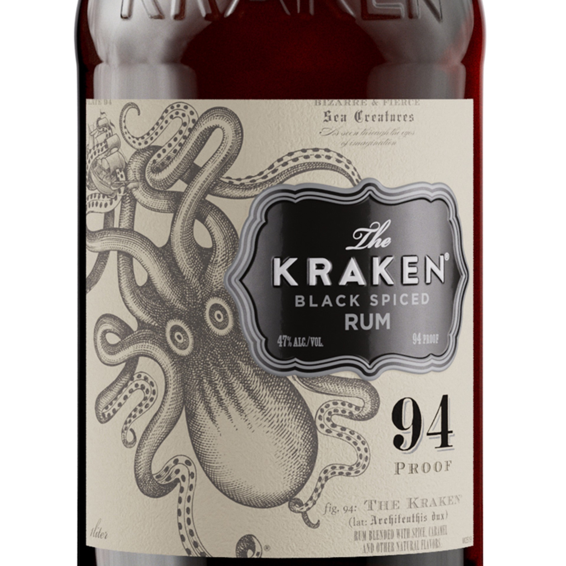 slide 4 of 5, Kraken 94 Proof - 1 L, 1 liter