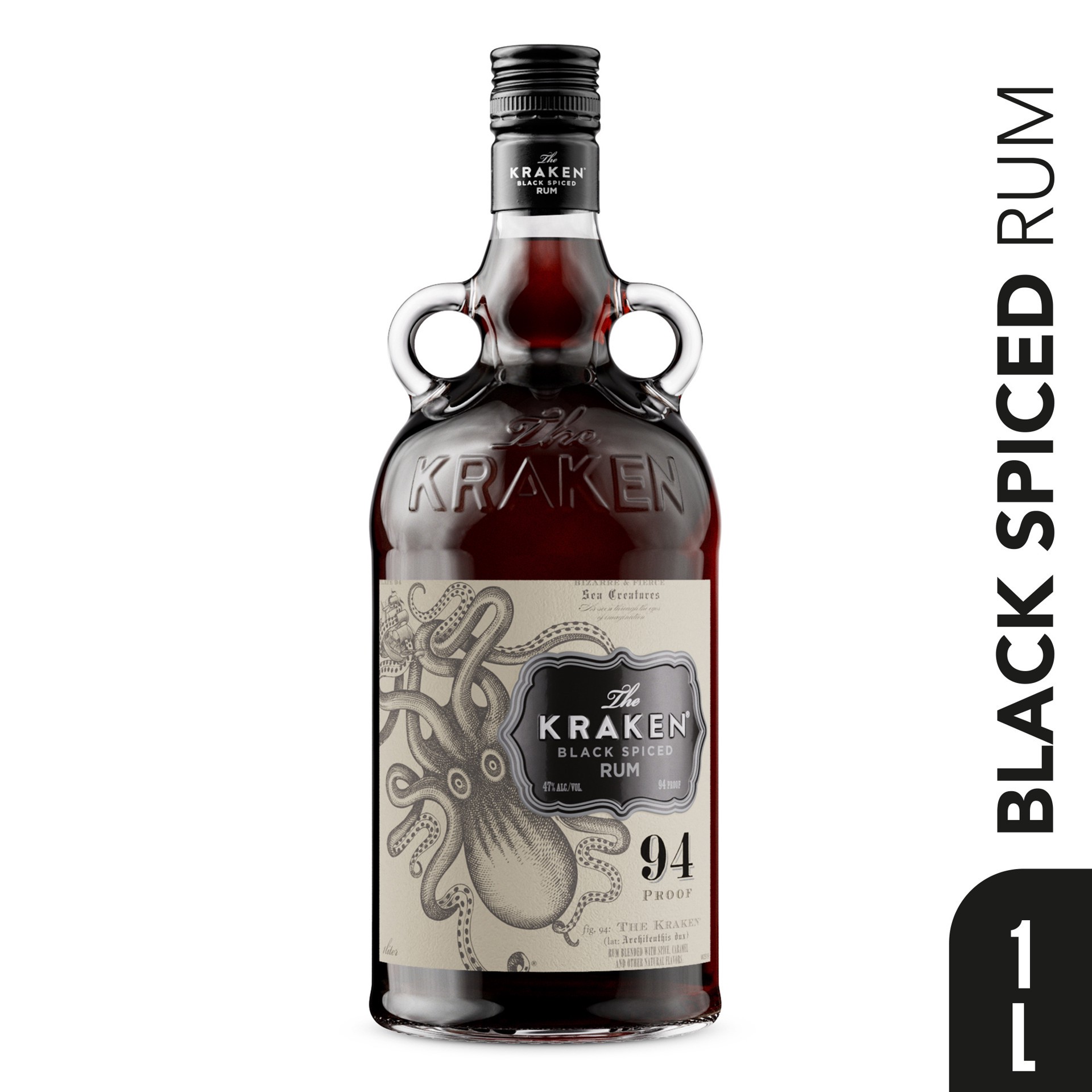 slide 5 of 5, Kraken 94 Proof - 1 L, 1 liter