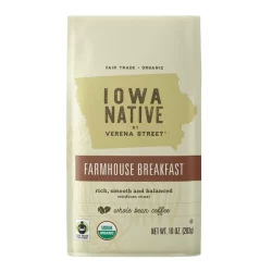 Verena Street Iowa Native Farmhouse Breakfast Whole Bean Coffee - 10 oz