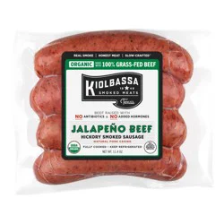 Kiolbassa Organic Jalapeño Beef Hickory Smoked Sausage