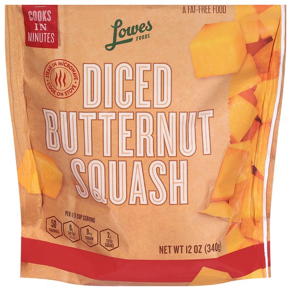 slide 1 of 1, Lowes Foods Diced Butternut Squash, 12 oz