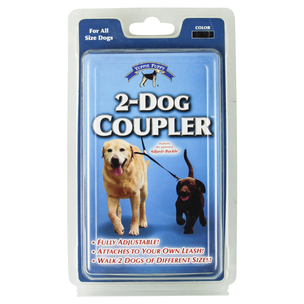 slide 1 of 2, Sporn Double Dog Leash Coupler, Black, 1 ct