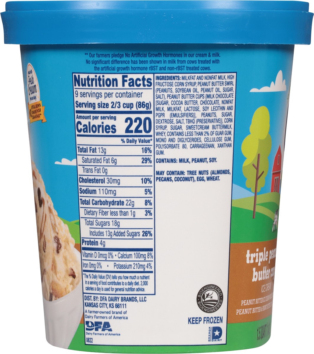 slide 10 of 12, Country Fresh Triple Peanut Butter Cup Ice Cream, 1.5 qt