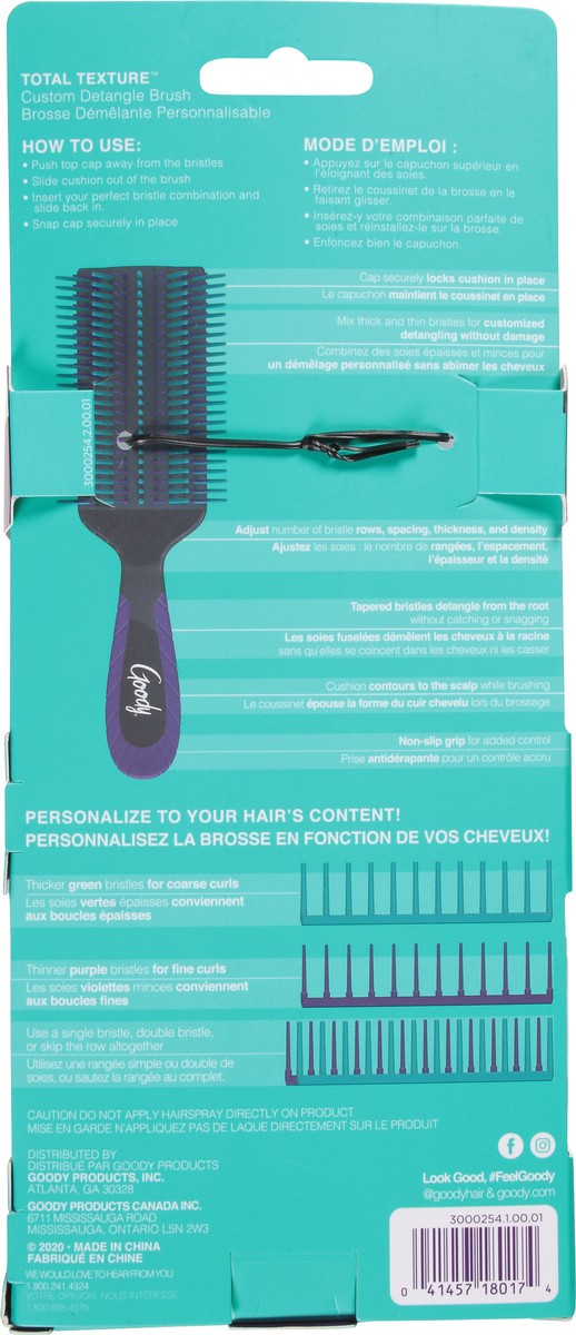 slide 5 of 9, Goody Total Texture Total Texture Custom Detangle Brush 1 ea, 1 ct