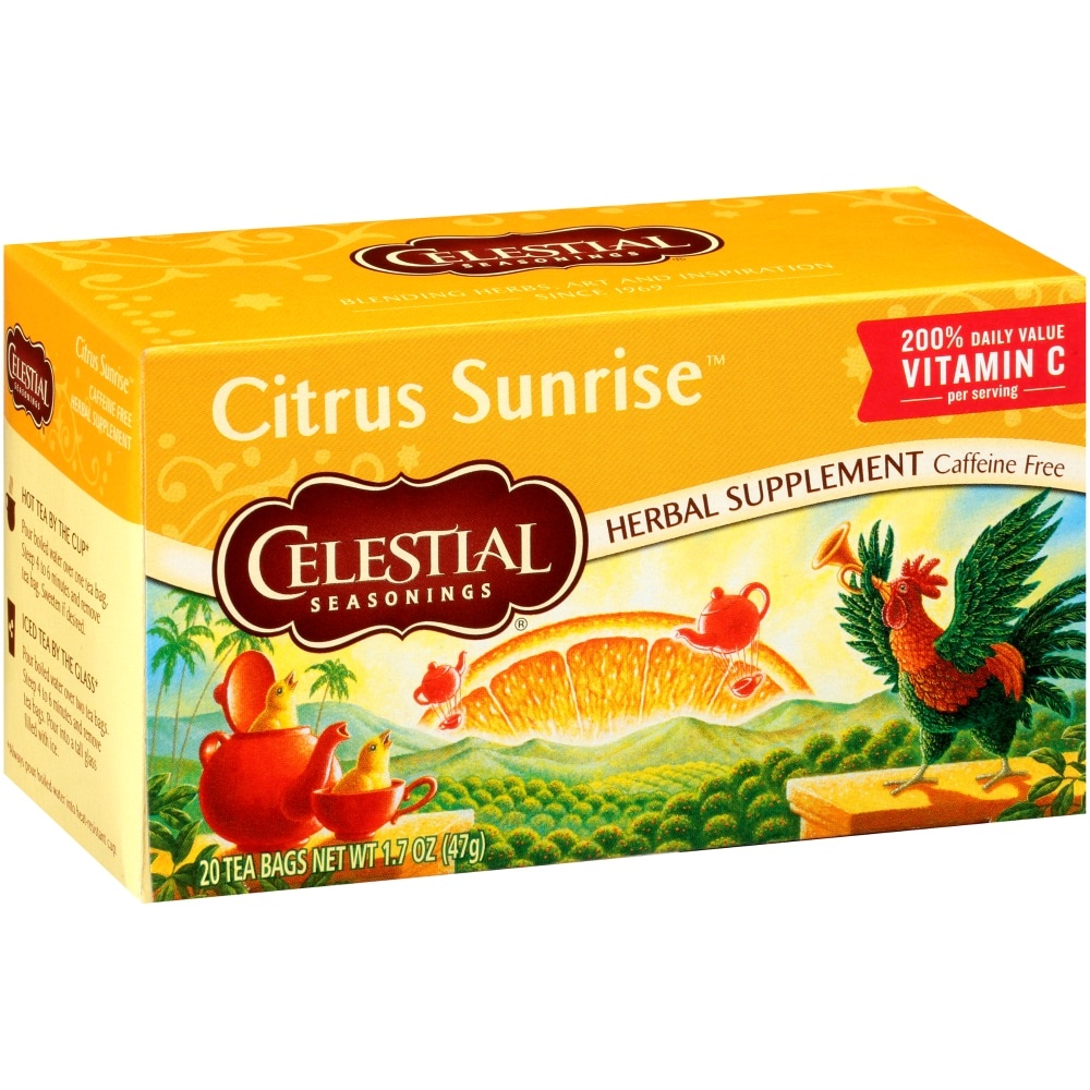 slide 1 of 1, Celestial Seasonings Herbal Tea, Vitamin C Shine, Caffeine Free, Tea Bags, 