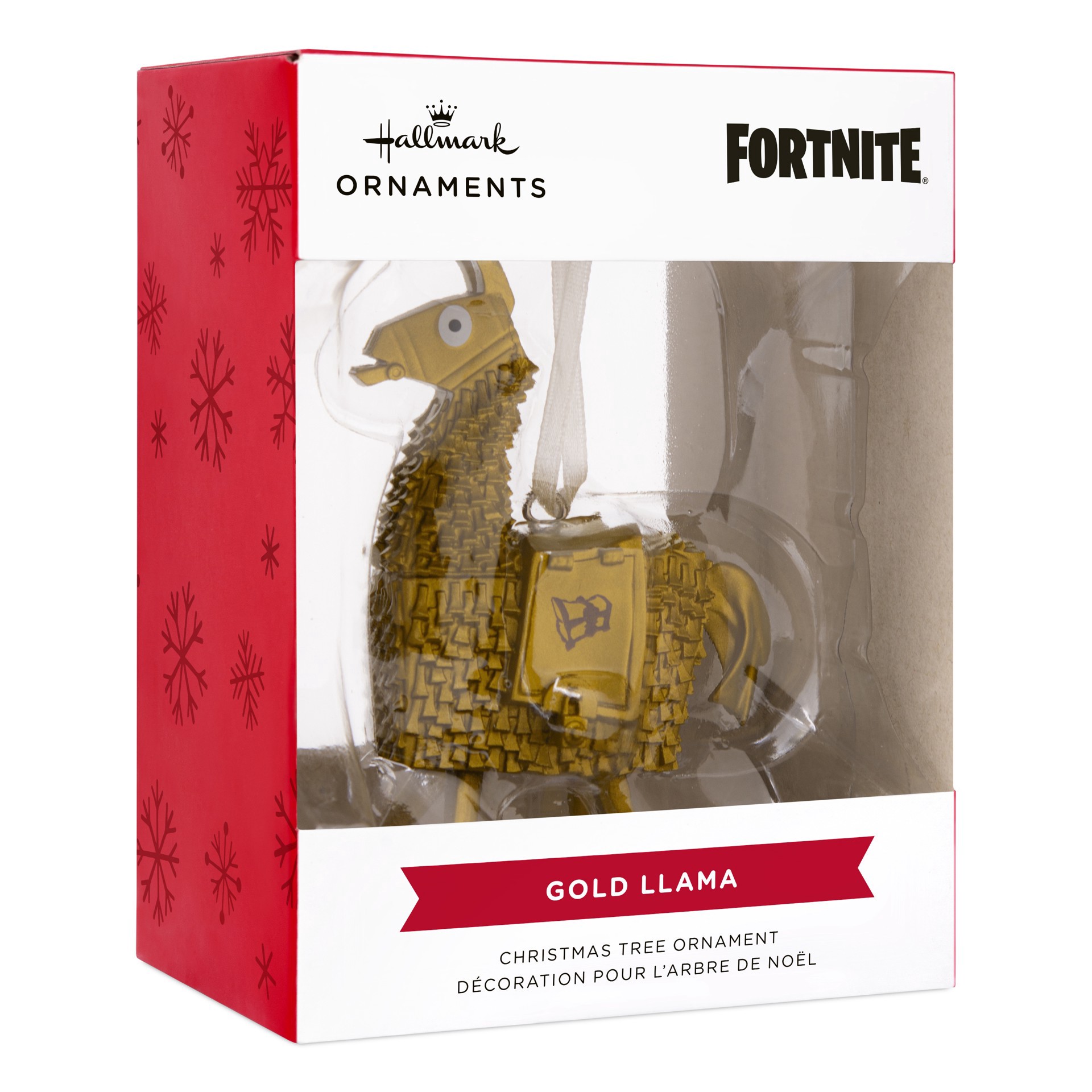 slide 5 of 5, Hallmark 3.25" Fortnite Golden Loot Llama Ornament, 2.5 in x 3.25 in x 1.25 in