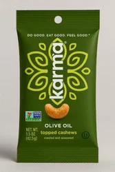 Karma Nuts Olive Oil and Sea Salt Topped Cashews