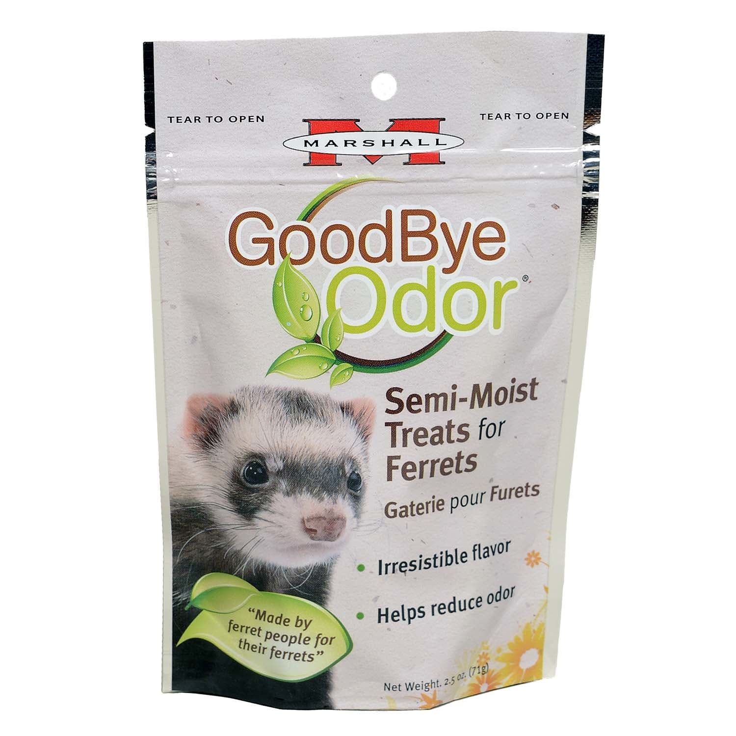 slide 1 of 1, Marshall Pet Products Goodbye Odor Ferret Treats, 2.5 oz