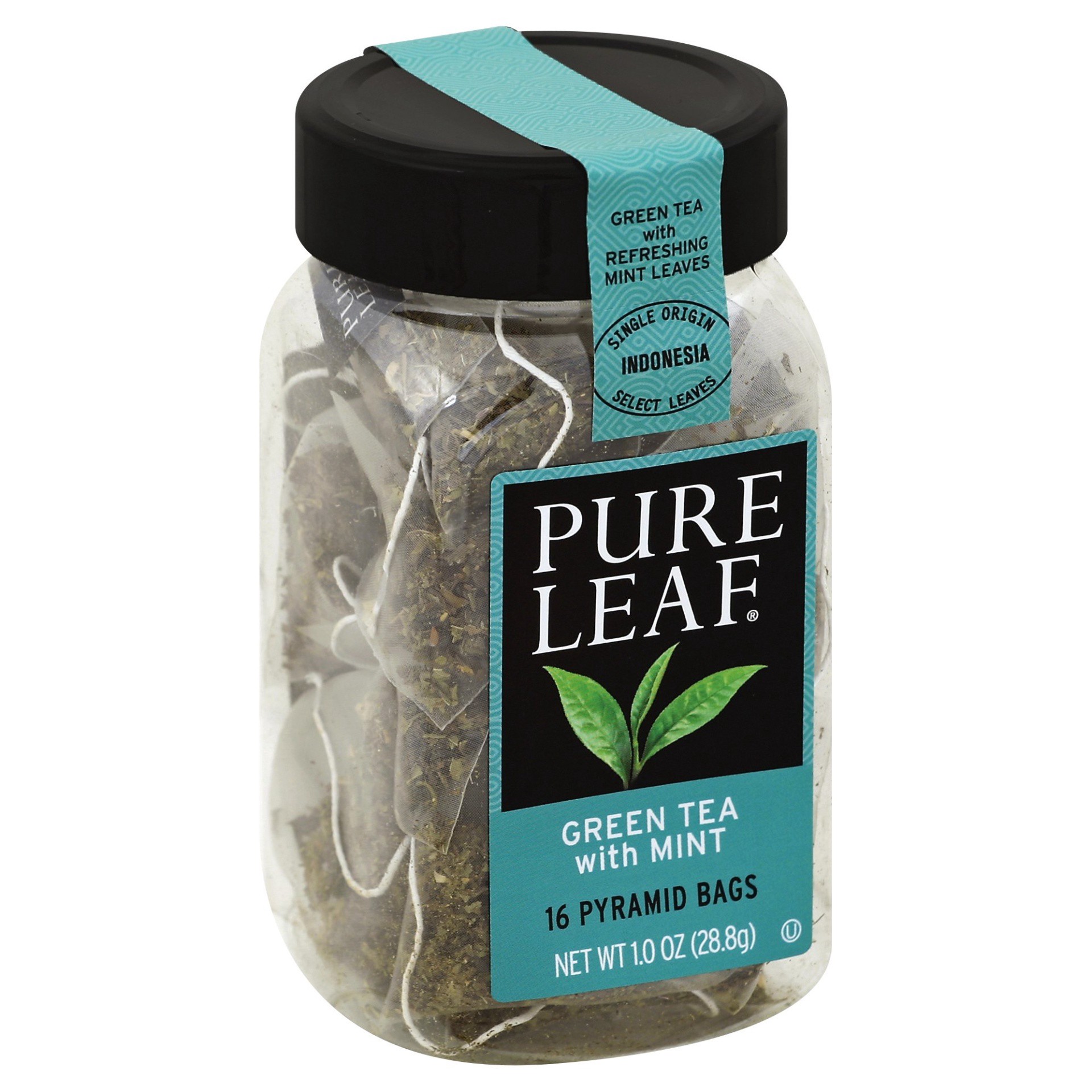 slide 1 of 6, Pure Leaf Green Tea With Mint - 16 ct, 16 ct