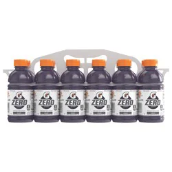 Gatorade Zero Zero Sugar Thirst Quencher Grape 12 Fl Oz, 12 Count