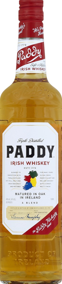 slide 2 of 2, Paddy Irish Whiskey, 750 ml